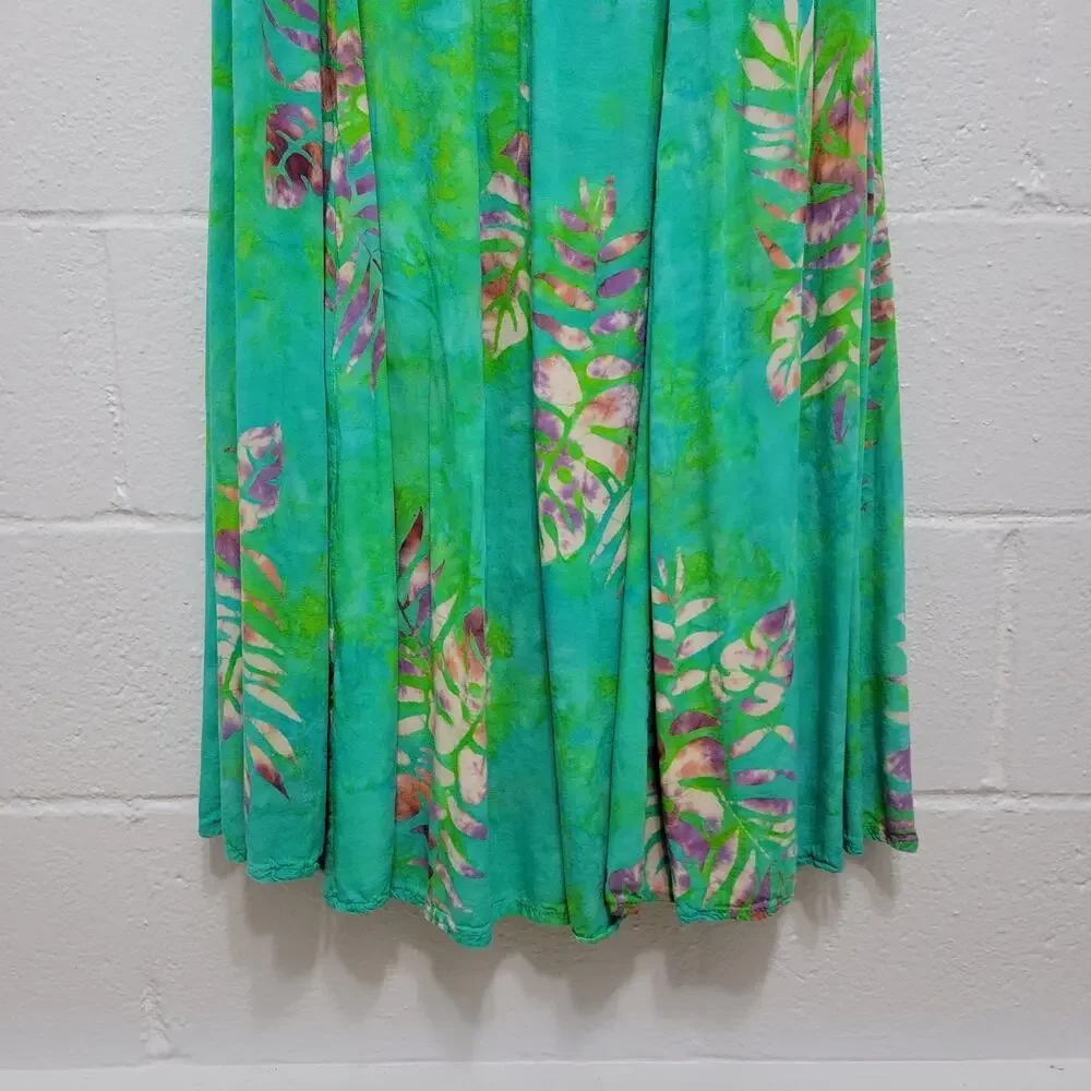 Soft Surroundings Batik Maxi Sleeveless Dress Small - Picture 7 of 10